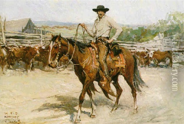The Wrangler Oil Painting - William Henry Dethlef Koerner