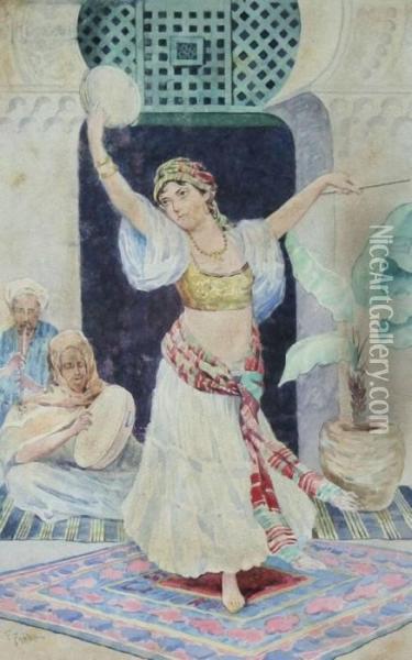 Harem Dancer Oil Painting - Fabbio Fabbi