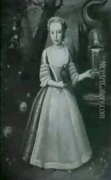 Portrait Of Elizabeth Kettle (1730-1800) Wife Of John Scott Oil Painting - James Latham