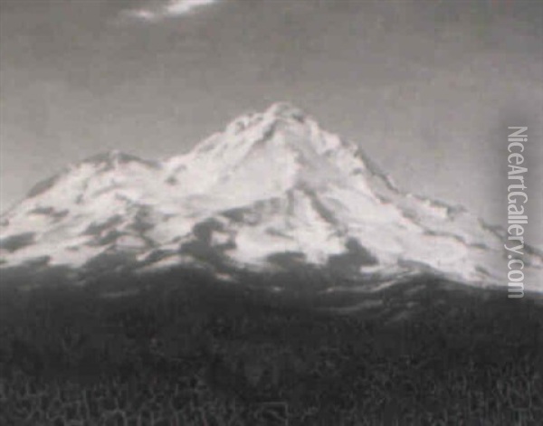Mount Shasta Oil Painting - Henry Joseph Breuer