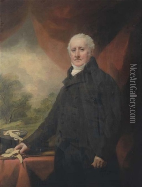 Portrait Of A Gentleman (andrew Wauchope Of Niddrie?) Oil Painting - Sir Henry Raeburn