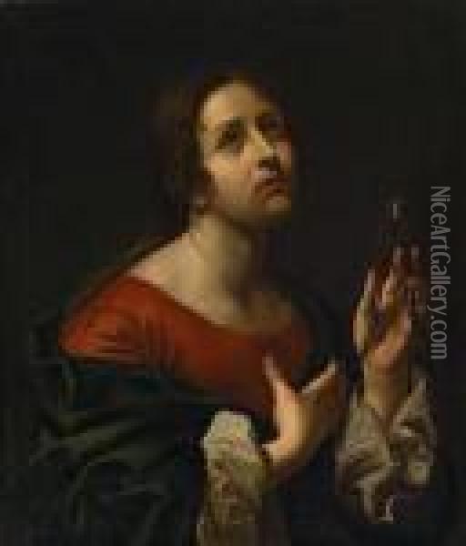 St Apollonia, The Patron Saint Of Dentists Oil Painting - Carlo Dolci