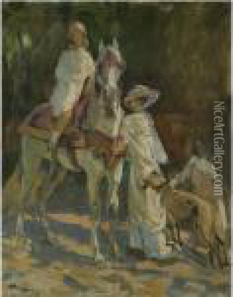 Sketch For 'in Morocco' Oil Painting - John Lavery