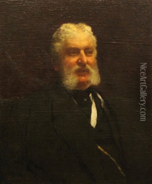 Portrait Of A Gentleman Oil Painting - Eastman Johnson