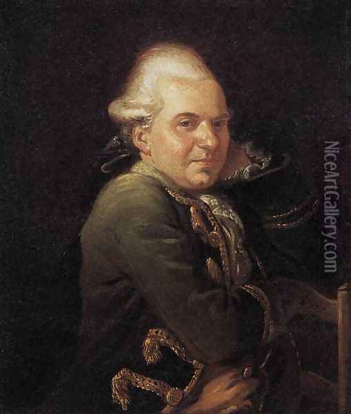 Portrait of François Buron 1769 Oil Painting - Jacques Louis David