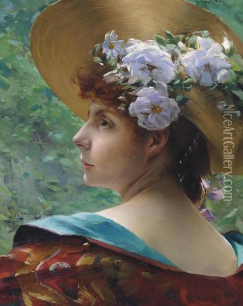 The Maiden Of Spring Oil Painting - Paul Francois Quinsac