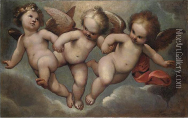 Tre Angeli Oil Painting - Stefano Danedi