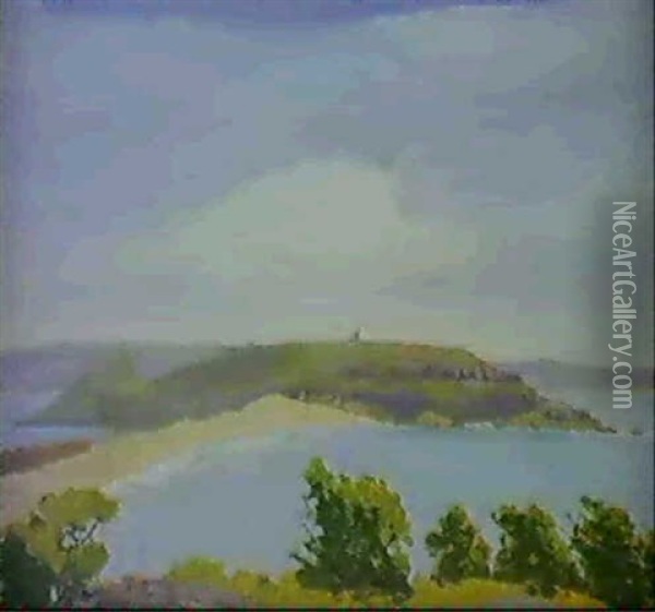 Barrenjoey Lighthouse, Palm Beach, New South Wales Oil Painting - Derwent Lees