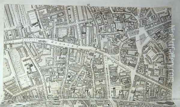 Plan of the City of London 3 Oil Painting - Richard Horwood