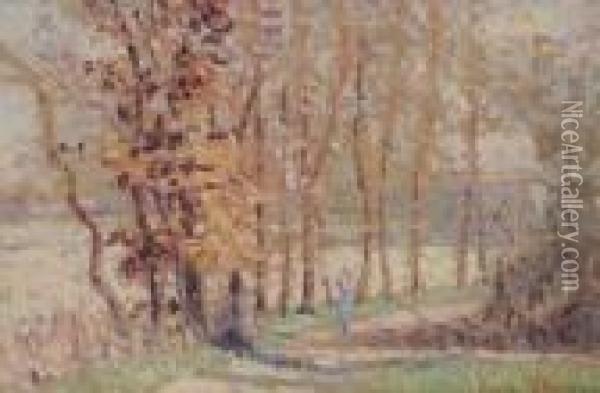 Ruisseau En Automne Oil Painting - Thomas E. Mostyn