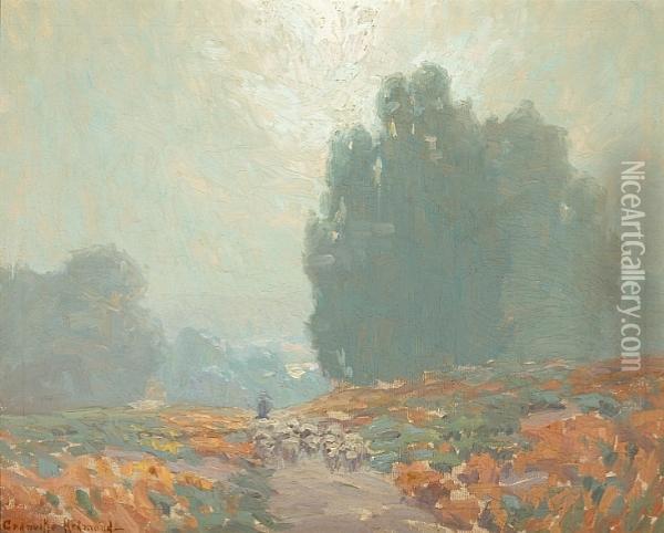 A Hazy Morning Oil Painting - Granville Redmond