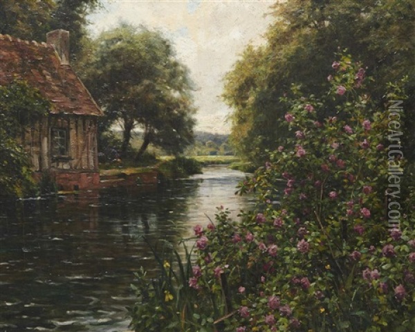 By The River Oil Painting - Louis Aston Knight