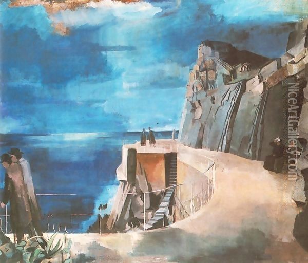 La Riviera 1926 27 Oil Painting - Ary Schefer
