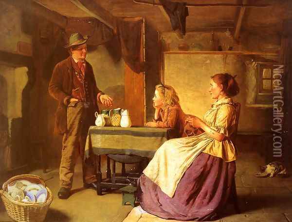 The Potter Oil Painting - William Henry Midwood