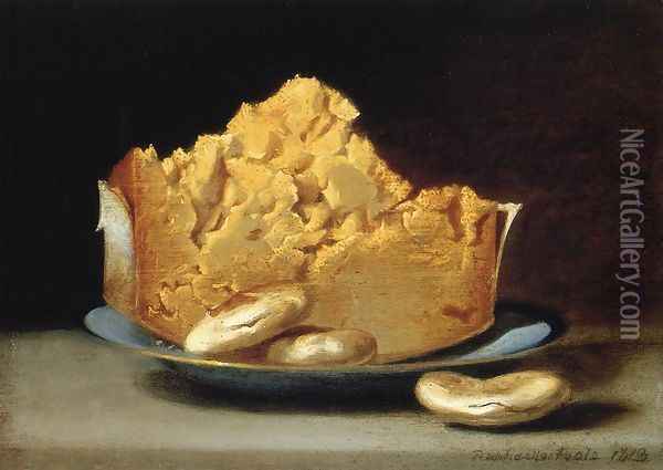 Cheese and Three Crackers Oil Painting - Raphaelle Peale