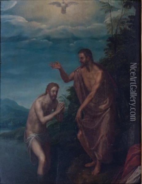 Le Bapteme Du Christ Oil Painting - Francisco Ribalta