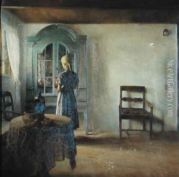 Interior Oil Painting - Peder Vilhelm Ilsted