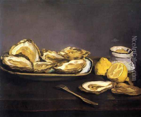 Oysters Oil Painting - Edouard Manet