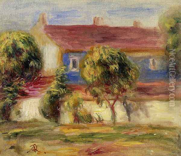 The Artists House Oil Painting - Pierre Auguste Renoir