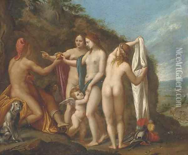 The Judgement of Paris Oil Painting - Florentine School