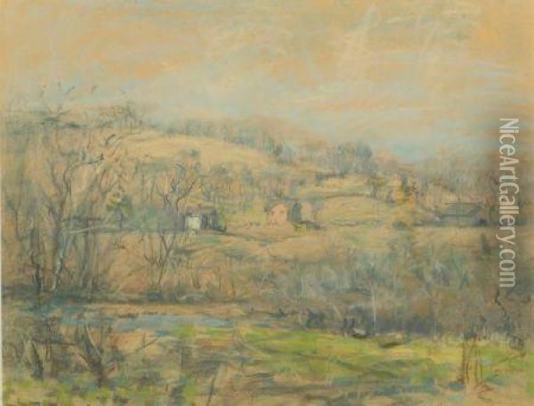 Landscape Scene Oil Painting - Arthur C. Goodwin
