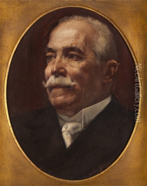 Retrato Do General Cristovao Aires Oil Painting - Jose Vital Branco Malhoa