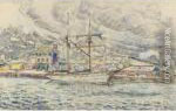 Le Port De Paimpol, Bretagne Oil Painting - Paul Signac