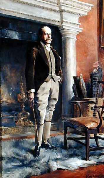 Portrait of George William Henry Venables, 7th Lord Vernon 1854-98, 1891 Oil Painting - Julian Russell Story