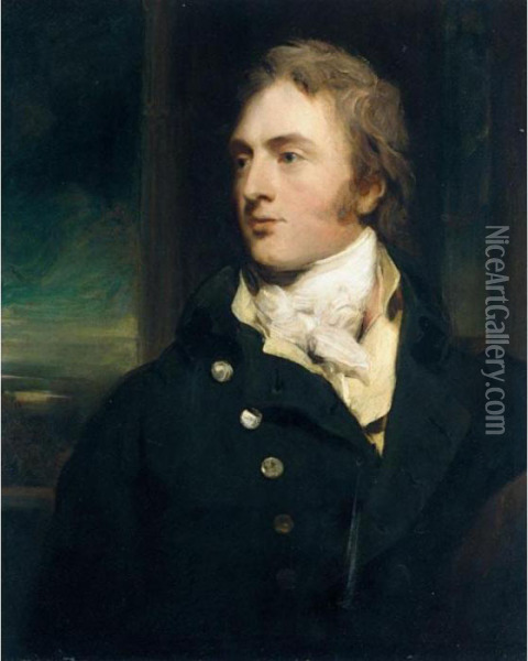 Portrait Of Sir George Cornewall, 3rd Bt. (1774 - 1835) Of Moccas Court Oil Painting - Sir Thomas Lawrence