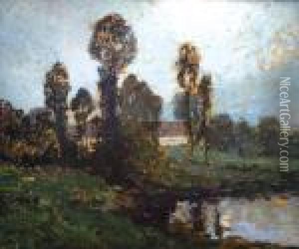 Z Ceskomoravskevysociny Oil Painting - Gustav Macoun