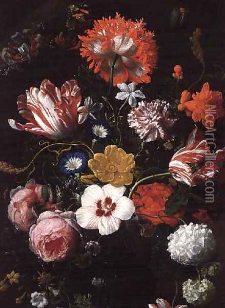 Still Life with Flowers Oil Painting - Nicholaes van Verendael