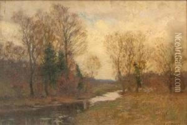 Spring In New England Oil Painting - William Merritt Post