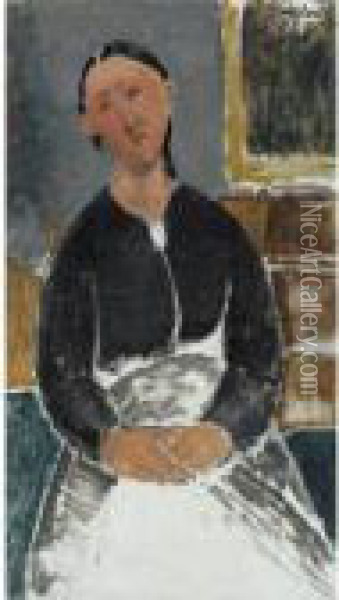 La Fantesca Oil Painting - Amedeo Modigliani