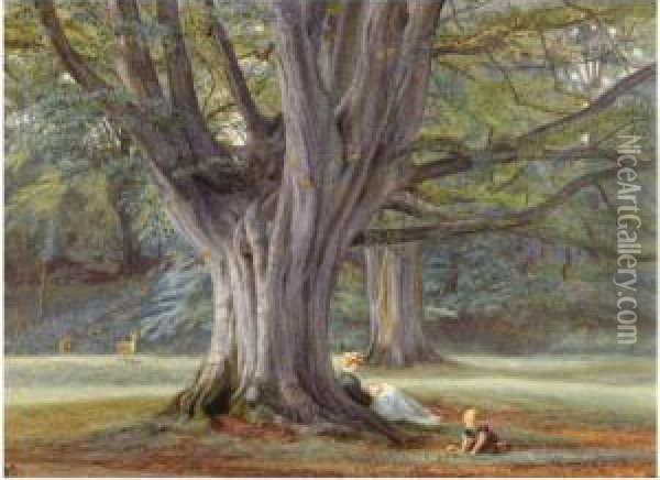 In Rokeby Park Oil Painting - Edith Martineau