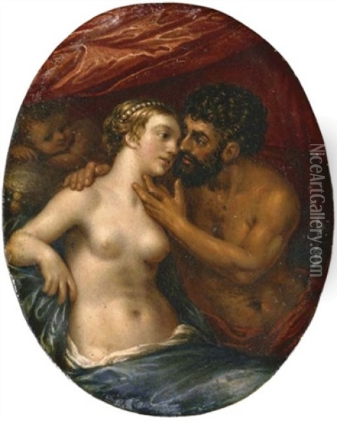 Venus And Mars Oil Painting - Pieter Fransz Isaacsz