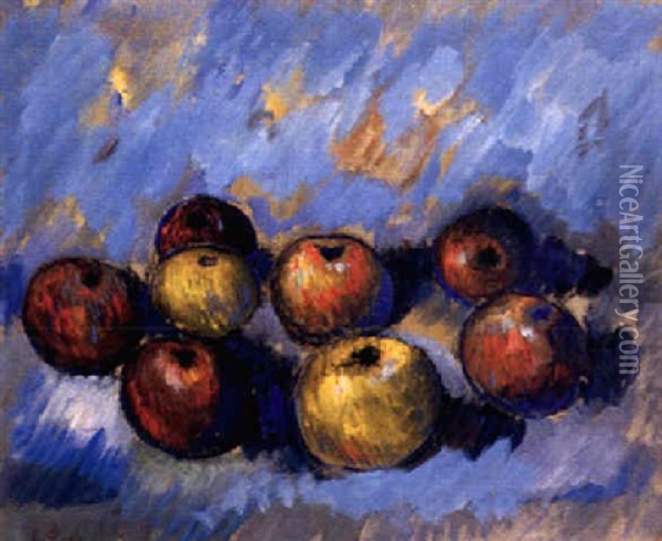 Stilleben Mit Apfeln Oil Painting - Claude Emile Schuffenecker