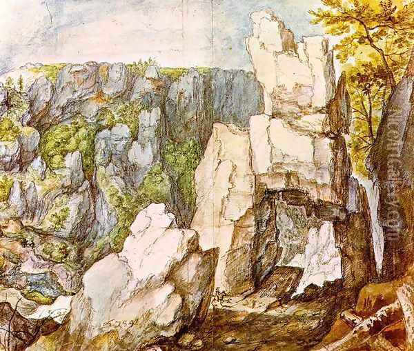 Rocky Landscape (2) Oil Painting - Roelandt Jacobsz Savery