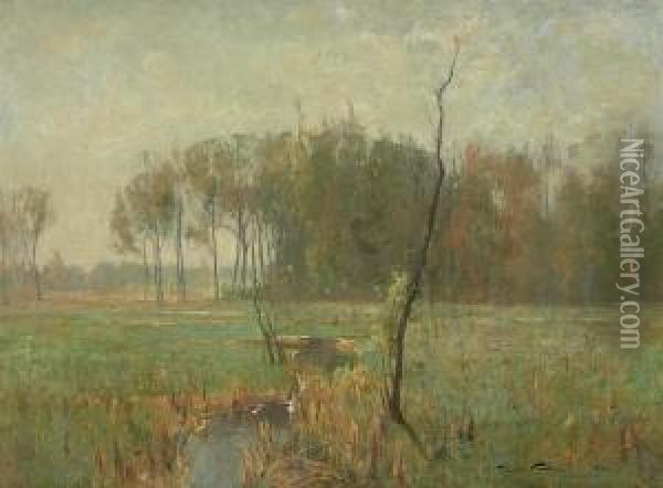 Summer Mist Oil Painting - Emil Carlsen