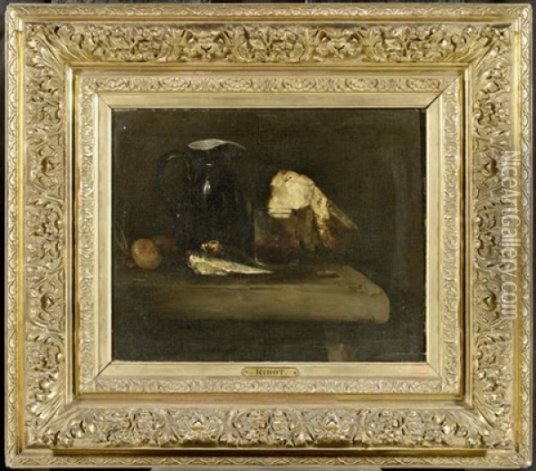 Stillleben Oil Painting - Germain Theodore Ribot