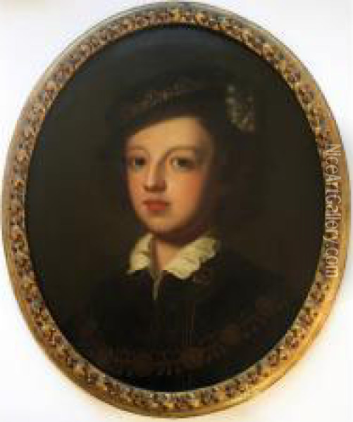 Portrait Of Sir Francis Seymour As A Boy Oil Painting - Enoch Seeman