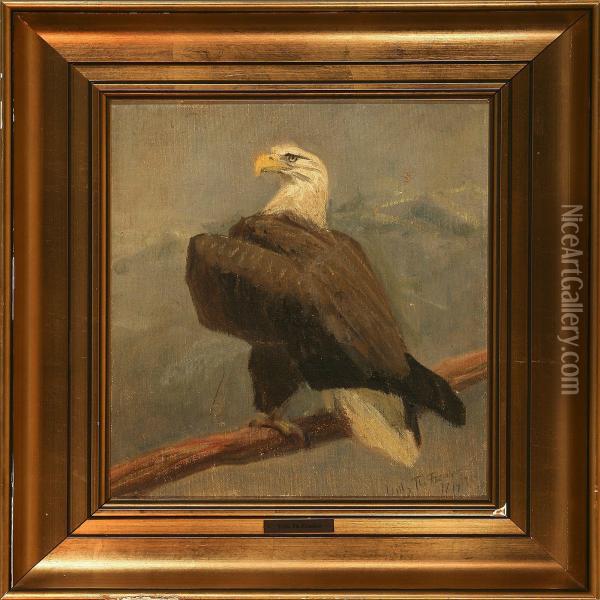 An Eagle Oil Painting - Vilhelm Theodor Fischer