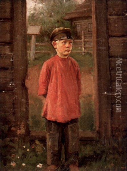 Gosse I Dorroppning Oil Painting - Aleksei Ivanovich Korzukhin
