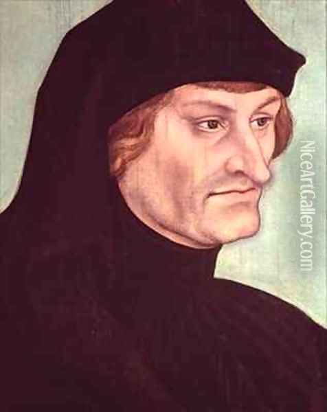 Portrait of Rudolf Agricola 1444-85 Oil Painting - Lucas The Elder Cranach