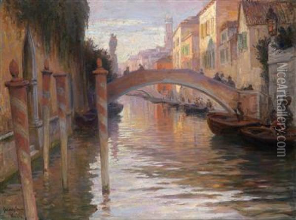 Abendstimmung In Venedig Oil Painting - Imre Gergely