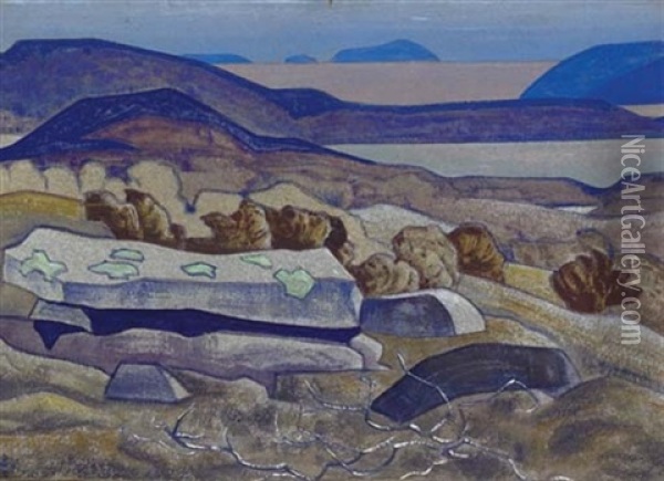 Stone Of The Leader Oil Painting - Nikolai Konstantinovich Roerich