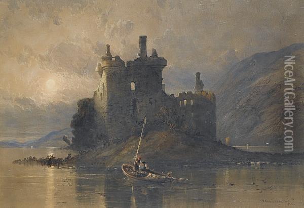 Kilchurn Castle Oil Painting - Thomas Miles Richardson