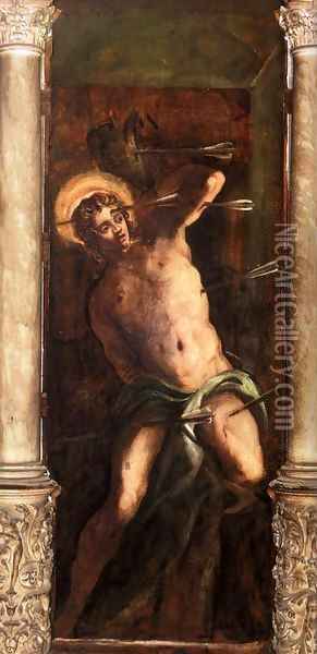 St Sebastian 2 Oil Painting - Jacopo Tintoretto (Robusti)