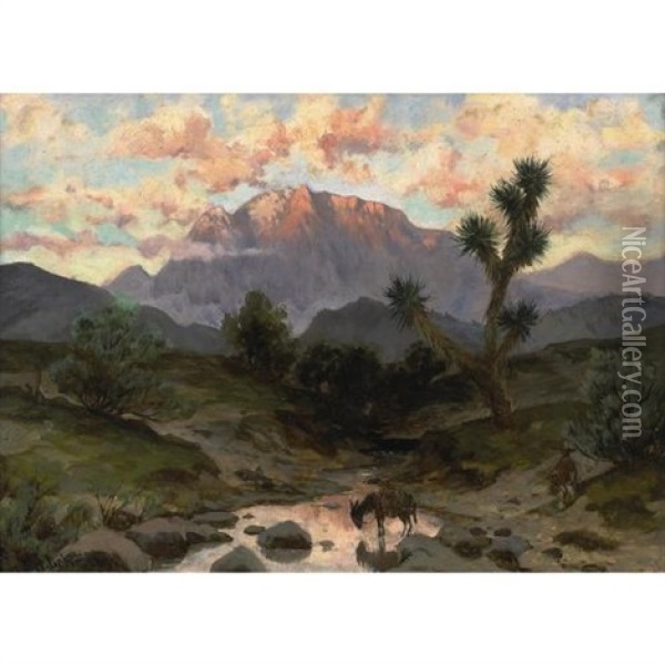 Paisaje Mexicano Oil Painting - August Loehr