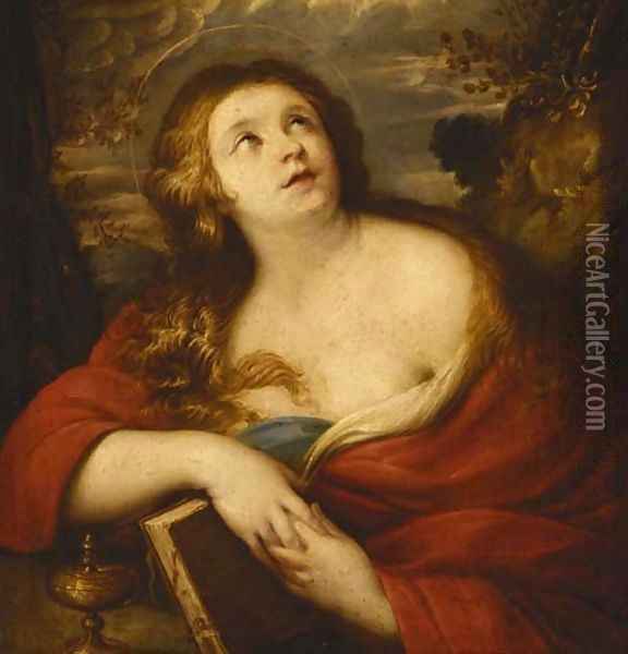The penitent Magdalene Oil Painting - Simon Vouet
