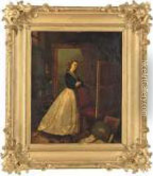 The Connoisseur Oil Painting - Auguste Coomans